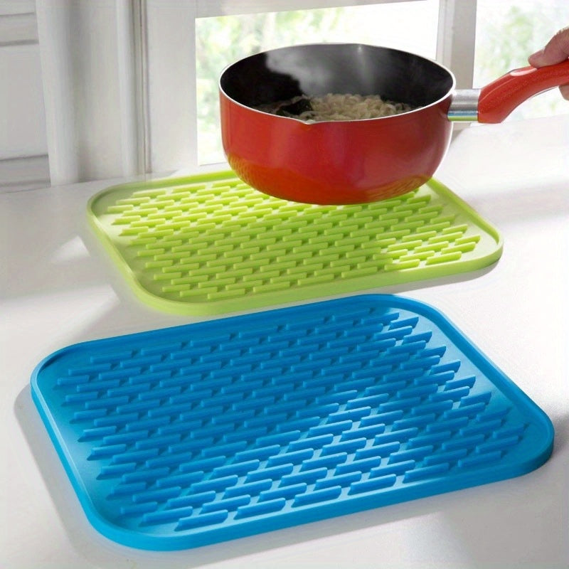 1/3pcs Alfombrillas de Silicona Resistentes al Calor, Placemats sin Contacto con Alimentos, Alfombras Decorativas para la Mesa para Cocina y Comedor, Soportes Creativos para Tazas y Platos, Aislamiento Térmico, Ideales para Navidad, Pascua, Acción de Gra