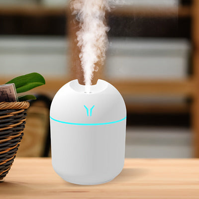 1pc Difusor de Aroma y Humidificador, Alimentado por USB, 36V o menos, Aire Fresco para la Habitación, Nutrición de Plantas, Niebla Fría, Luz Nocturna, Funcionamiento Silencioso, Ideal para el Hogar, la Oficina, el Dormitorio