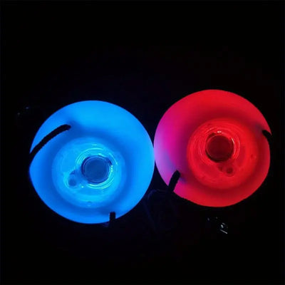 1pc Bola Luminosa LED con Cubierta Desmontable, Alimentada por Batería (≤ 36V), No Recargable, Emisión de Luz Azul Giratoria, Ideal para Principiantes y Profesionales, Perfecta para Fiestas y Celebraciones Festivas