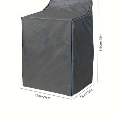 1/2 piezas Funda para Lavadora y Secadora de Calidad Premium - Tela Gruesa 500D Duradera con 2 Cremalleras, Diseño Práctico para Fácil Puesta/Posee, Apta para la Mayoría de Lavadoras/Secadoras de Carga Superior o Frontal, Uso Interior o Exterior