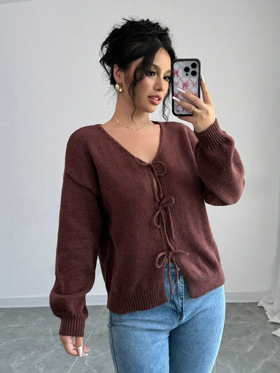 Prive chaqueta de punto con cremallera de unicolor informal, versatil para otono/invierno