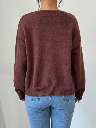 Prive chaqueta de punto con cremallera de unicolor informal, versatil para otono/invierno