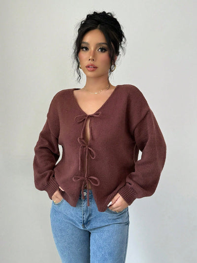 Prive chaqueta de punto con cremallera de unicolor informal, versatil para otono/invierno