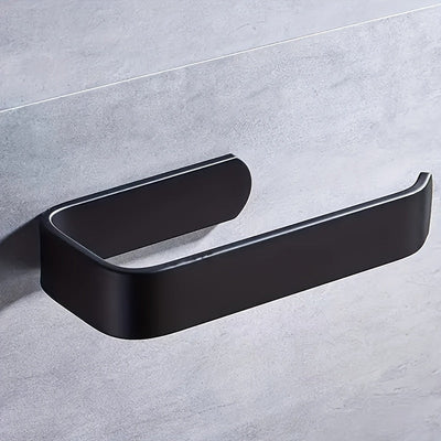 Soporte de papel higiénico de plástico para montar en la pared, instalación sin taladro, estantería colgante para baño, diseño moderno para organización fácil, estantería de pie