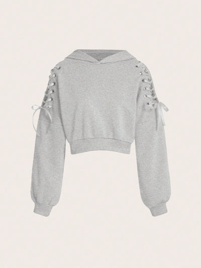 Ezwear capucha halloween con diseno de cordon con ojal de hombros caidos