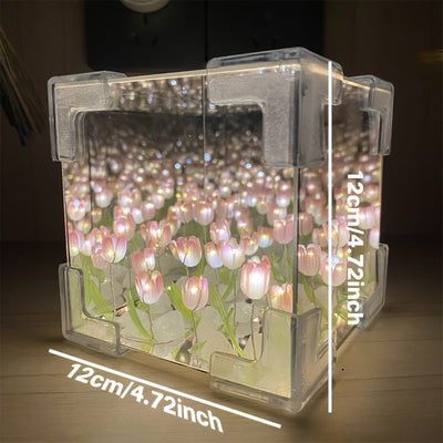 Kit de luz nocturna de tulipán DIY, funciona con pilas, decoración inteligente para el hogar, ideal para dormitorios y regalos para el día de San Valentín, cumpleaños, Halloween, Navidad y Año Nuevo