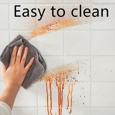 Guarda salpicaduras de alta temperatura resistente al PET - Protector de pared de respaldo autoadhesivo repelente de aceite y agua, ideal para cocina, armarios, cocinas y campanas extractoras