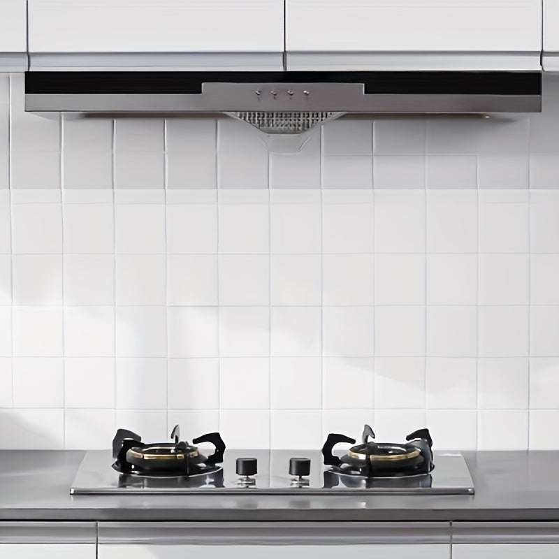 Guarda salpicaduras de alta temperatura resistente al PET - Protector de pared de respaldo autoadhesivo repelente de aceite y agua, ideal para cocina, armarios, cocinas y campanas extractoras