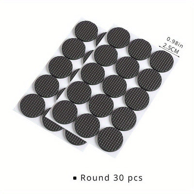 Juego de 30 Almohadillas Antideslizantes para Muebles - Fácil de Pegar, Reducción de Arañazos y Ruido, Perfecto para Uso Interior/Exterior en Oficinas, Dormitorios y Espacios de Estar