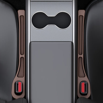 2 Piezas de Tira Selladora para Espacio del Asiento del Coche: Diseño de Doble Ranura para Llaves, Teléfonos, Tarjetas, Monedas, etc. - Impermeable y Hecha de Material PC