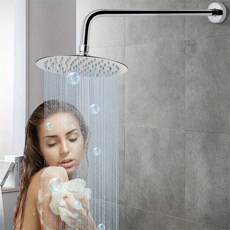 Brazo de ducha de acero inoxidable de 13" con barra de rociado oculta - Accesorio de ducha fijo para diseño de baño moderno, accesorio de baño | Diseño de ducha moderno | Brazo de ducha duradero, brazo de ducha