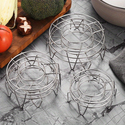 Estante de acero inoxidable para vapor - Innovador, no necesita energía, perfecto para ollas arroceras eléctricas y utensilios de cocina