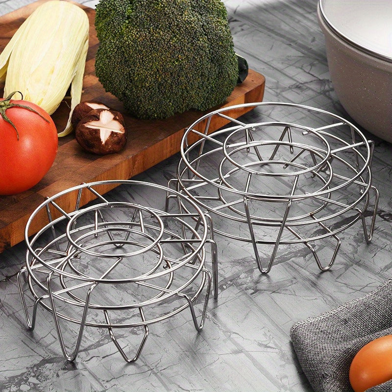 Estante de acero inoxidable para vapor - Innovador, no necesita energía, perfecto para ollas arroceras eléctricas y utensilios de cocina