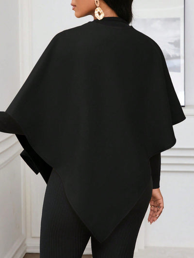 Lady poncho para mujer con diseno de drapeado en la cintura y lazo