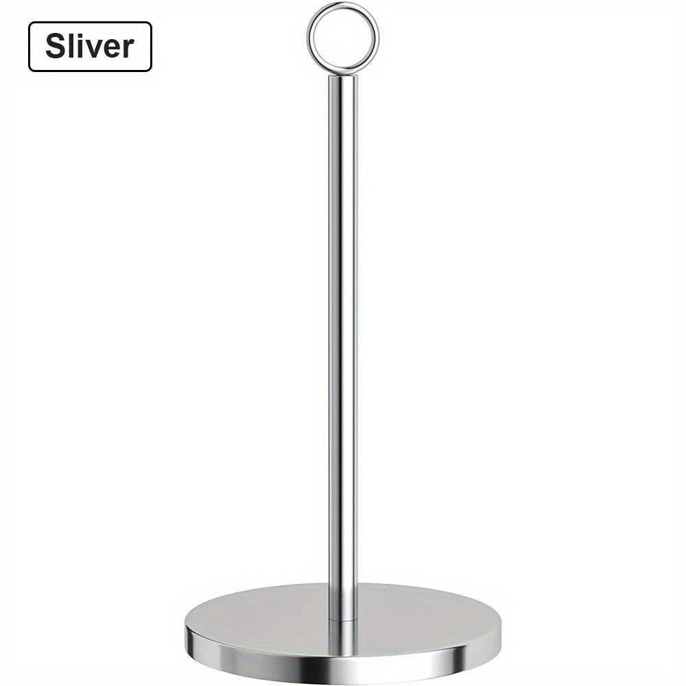 Soporte Moderno para Toallas de Papel de Acero Inoxidable - Antideslizante, Soporte de Encimera para Organización de Cocina y Baño