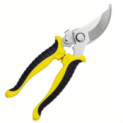 1pc Cortadora de jardín de acero inoxidable de estilo clásico - Manual, herramienta de recorte de alta precisión para el mantenimiento del jardín - Hoja resistente a la corrosión, mango ergonómico antideslizante