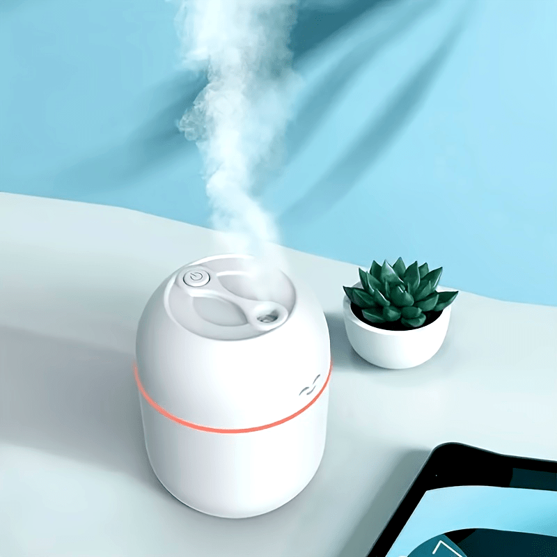 Humidificador portátil DYFDYF, atomizador de vapor facial y aromaterapia, alimentado por USB, 36 V o menos, multiusos para el hogar, el automóvil y varios tipos de habitaciones, material plástico.