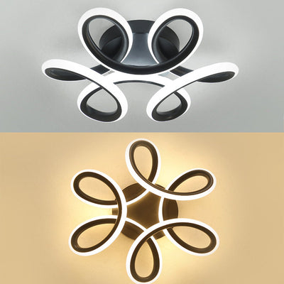 1 pieza de Luz de Techo LED Blanca/Negra MODERNA TENGFY - Diseño Elegante para Sala de Estar, Dormitorio, Cocina, Oficina y Más - 110V/220V, Construcción Metálica, Ideal para Espacios Interiores, Iluminación Interior | Iluminación Decorativa | Acabado Me