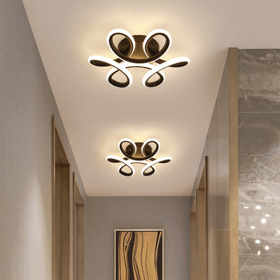 1 pieza de Luz de Techo LED Blanca/Negra MODERNA TENGFY - Diseño Elegante para Sala de Estar, Dormitorio, Cocina, Oficina y Más - 110V/220V, Construcción Metálica, Ideal para Espacios Interiores, Iluminación Interior | Iluminación Decorativa | Acabado Me