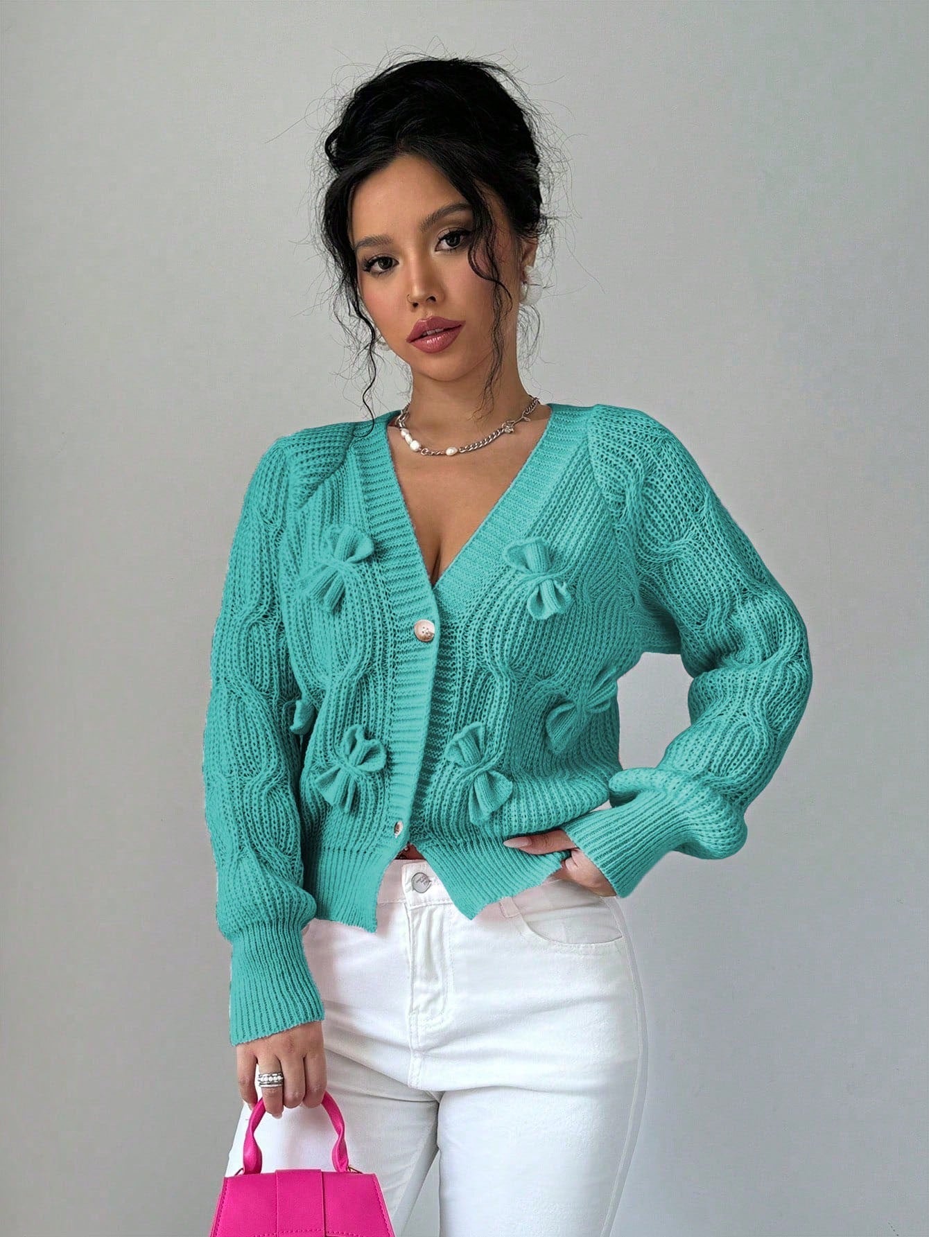 Elenzya chaqueta casual de mujer de unicolor con decoracion de mono, para otono/invierno