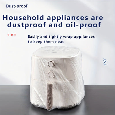 50pcs Cubiertas Desechables Extra Grandes y Gruesas para Electrodomésticos de Cocina - Impermeables y Resistentes al Aceite, Ideales para Cocinas Eléctricas y Electrónicos Pequeños