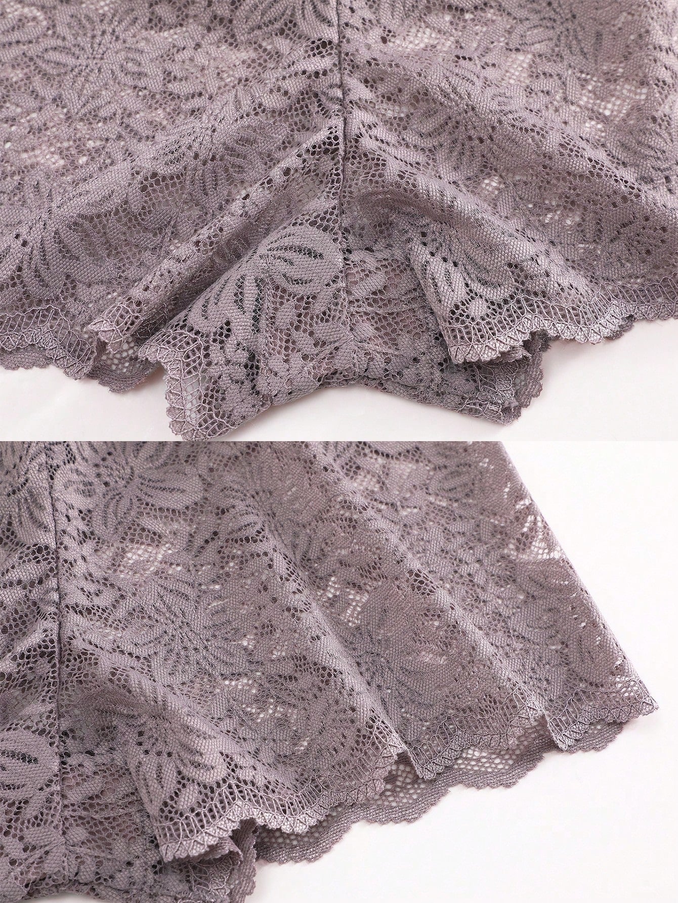 Set de 3 boxers de mujer con paneles de encaje en contraste