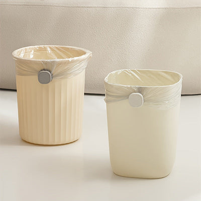 1pc Soporte para Bolsas de Basura Antideslizante con Apertura de Una Mano - Dispensador Resistente de PP, Base Antideslizante para Cocina, Baño, Sala, Exterior, Oficina - Colocación Segura de Bolsas de Basura, Solución de Almacenamiento de Residuos, Mate