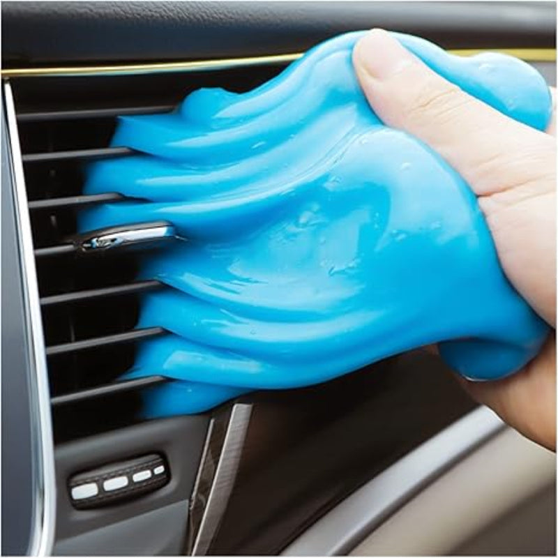 1/2/4pcs Gel de limpieza de color aleatorio, masilla de detalles universal para coche, teclado, PC, portátiles, cámaras, no requiere batería, limpiador de interior de coche, ventilas y herramienta de limpieza de dispositivos digitales