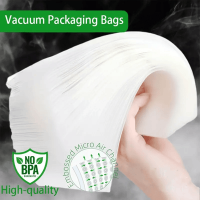Bolsa de vacío para alimentos de varios tamaños Bolsa de vacío para sellar alimentos Embalaje de vacío para alimentos Bolsa de sellado de vacío desechable Accesorios de cocina, Bolsa de sellado de vacío desechable - Duradera, organización de cocina multi