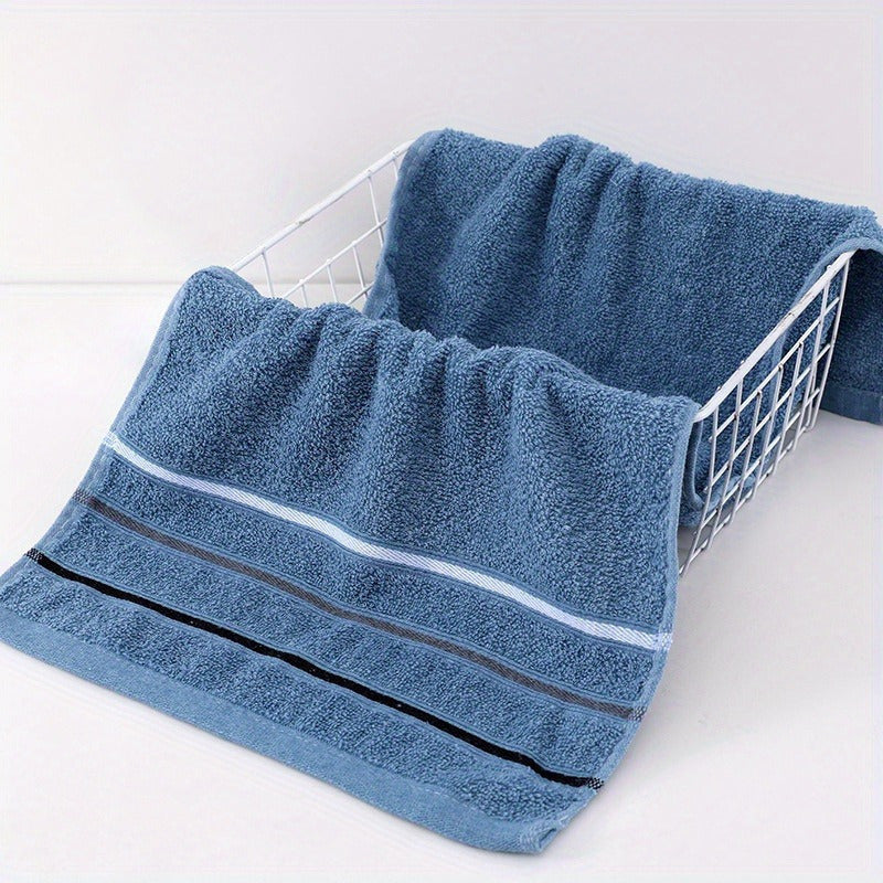 2 toallas de algodón premium suaves y absorbentes - Secado rápido, lavables a máquina, ideales para el hogar y ocasiones especiales, regalo perfecto para días festivos, esenciales para el baño | Estilo contemporáneo | Toallas lavables a máquina