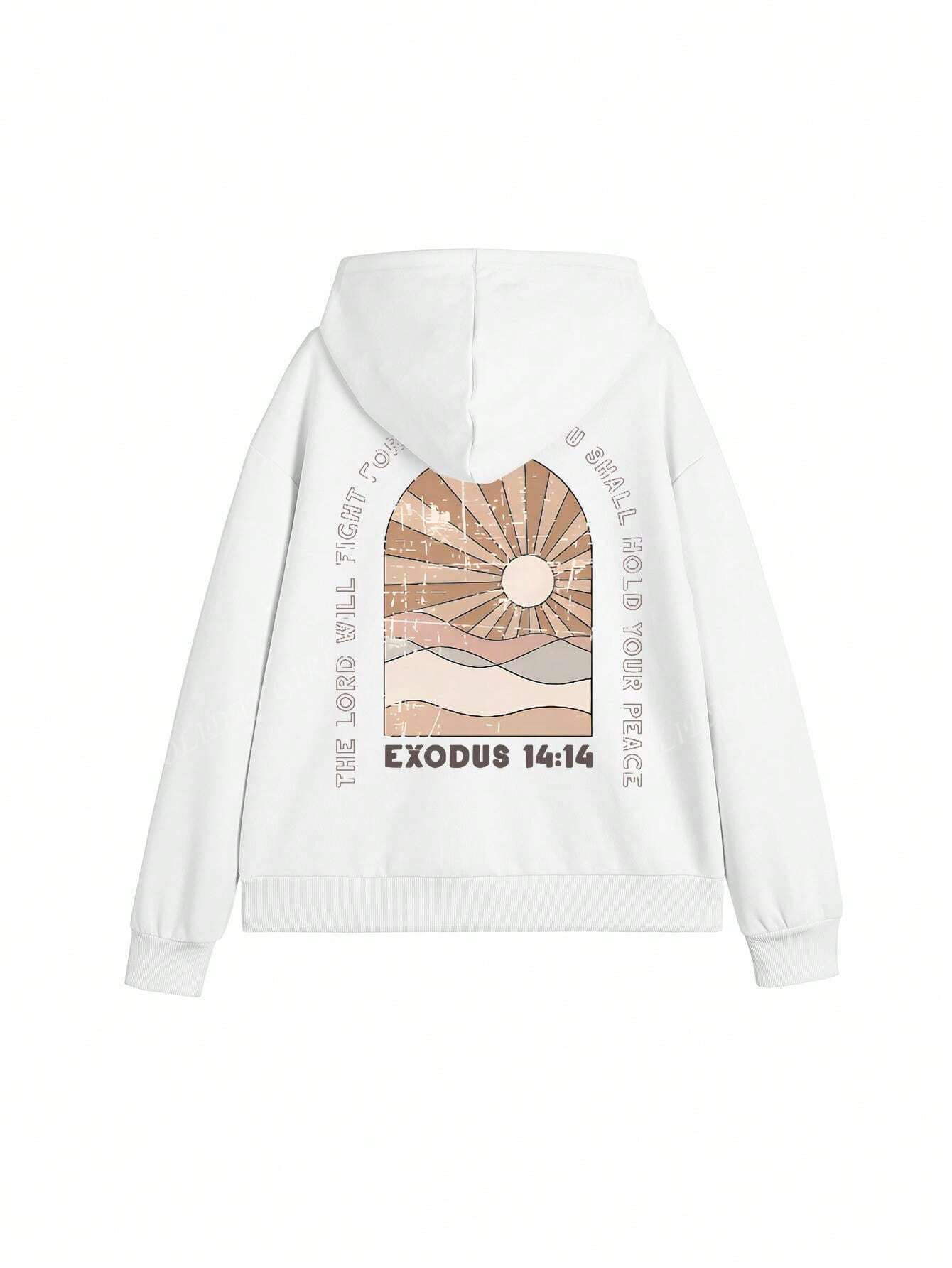 Nuevo sueter con capucha informal y suelto con estampado de sol para mujer, invierno 2024. nuestro sueter con capucha para mujer combina un diseno elegante con telas suaves para actualizar tu guardarropa.