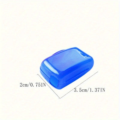 Juego de 5 porta cepillos de dientes portátil, no eléctrico, soporte de pie, caja organizadora para baño y viaje, suministros de baño en plástico duradero
