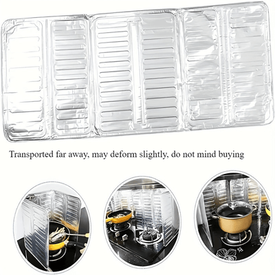 Juego de 2 Protectores Antisalpicaduras para Cocina - Escudo Metálico Anti-salpicaduras para Estufa, Placa Resistente al Calor, Accesorio Esencial para Encimeras de Cocina en Autocaravanas