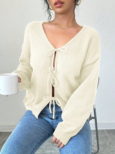 Prive chaqueta de punto con cremallera de unicolor informal, versatil para otono/invierno