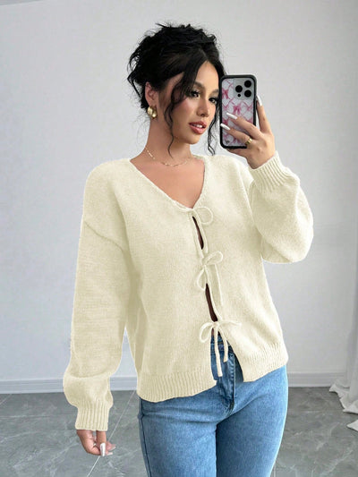 Prive chaqueta de punto con cremallera de unicolor informal, versatil para otono/invierno
