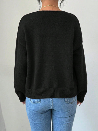 Prive chaqueta de punto con cremallera de unicolor informal, versatil para otono/invierno