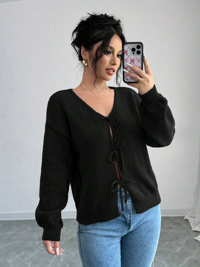 Prive chaqueta de punto con cremallera de unicolor informal, versatil para otono/invierno