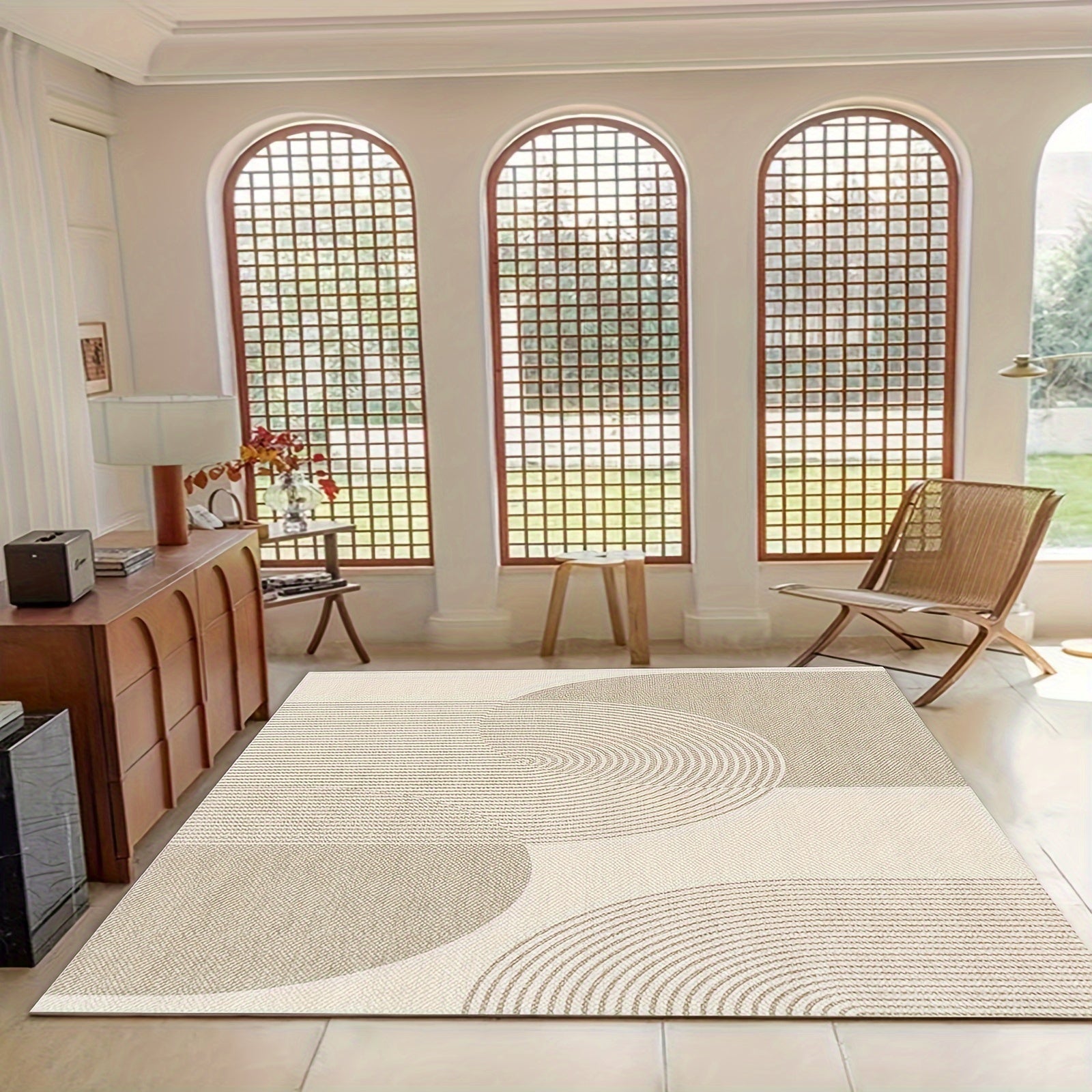Alfombra Geométrica Minimalista Moderna - Lavable a Máquina, Rectangular, Tamaño Grande, Adecuada para Salón, Dormitorio y Oficina - Alfombra Interior, Ideal para Baños, Cocinas, Entradas - Regalo de Decoración del Hogar, Tapetes para Puertas, Alfombra d