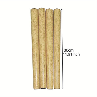 Juego de 4 Patas de Madera para Repuestos de Muebles para Mueble de TV, Cómoda y Mesa de Café