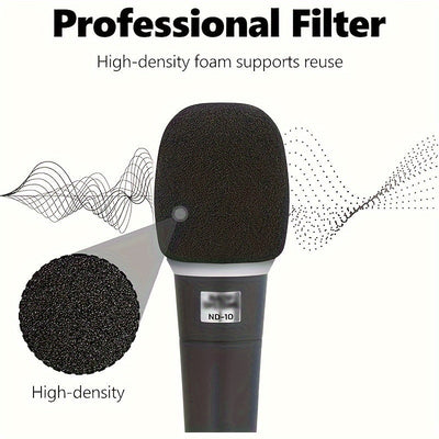 2 Piezas de Fundas Desechables para Micrófono , Grosor 3.5 mm – Cubiertas Protectoras Antipolvo y Antisalpicaduras para Karaoke, Micrófonos en Vivo y Reuniones
