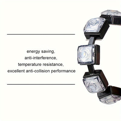 2pcs Luces LED para Coche - Flexibles 6SMD Blanco y Azul Hielo, Conectadas Directamente para Vehículos, DC 12V