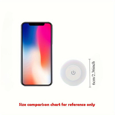 Luz nocturna con sensor táctil recargable por USB - LED regulable con base magnética, luz de pared portátil con adhesivo, iluminación de bajo consumo para dormitorio, armario, gabinete, estilo tradicional con pantalla de plástico