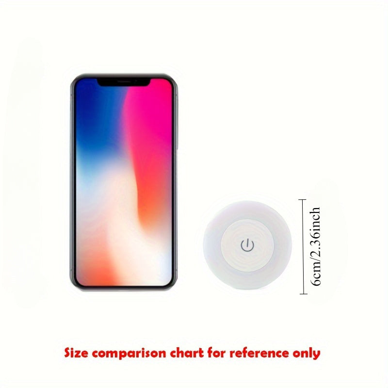 Luz nocturna con sensor táctil recargable por USB - LED regulable con base magnética, luz de pared portátil con adhesivo, iluminación de bajo consumo para dormitorio, armario, gabinete, estilo tradicional con pantalla de plástico
