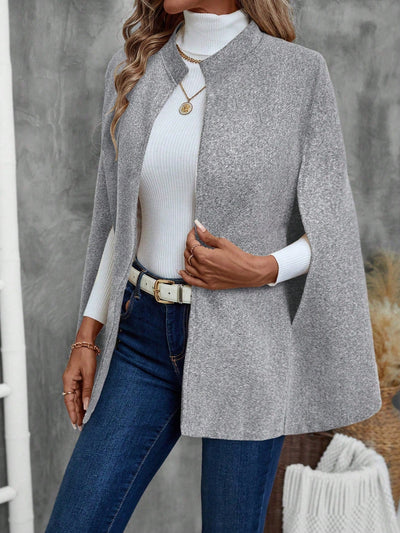 Emery rose ropa de otono para mujer, abrigo de lana con estilo de capa elegante para mujer, ropa de oficina para mujer