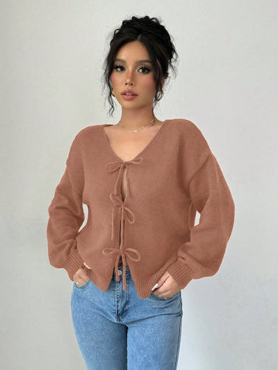 Prive chaqueta de punto con cremallera de unicolor informal, versatil para otono/invierno