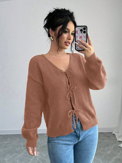 Prive chaqueta de punto con cremallera de unicolor informal, versatil para otono/invierno