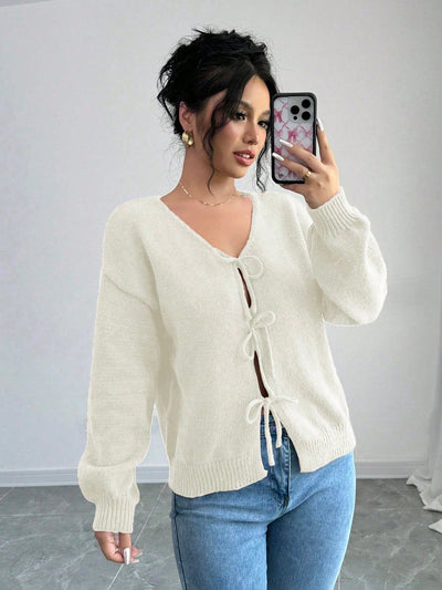 Prive chaqueta de punto con cremallera de unicolor informal, versatil para otono/invierno