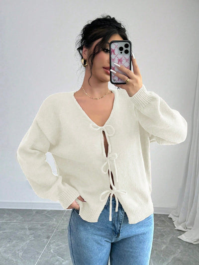 Prive chaqueta de punto con cremallera de unicolor informal, versatil para otono/invierno