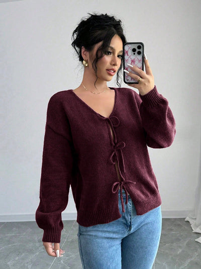 Prive chaqueta de punto con cremallera de unicolor informal, versatil para otono/invierno
