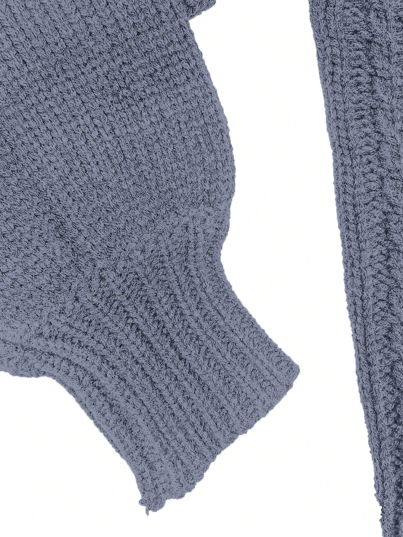 Moosta cardigan informal de manga de globo con nudo delantero de unicolor para otono/invierno